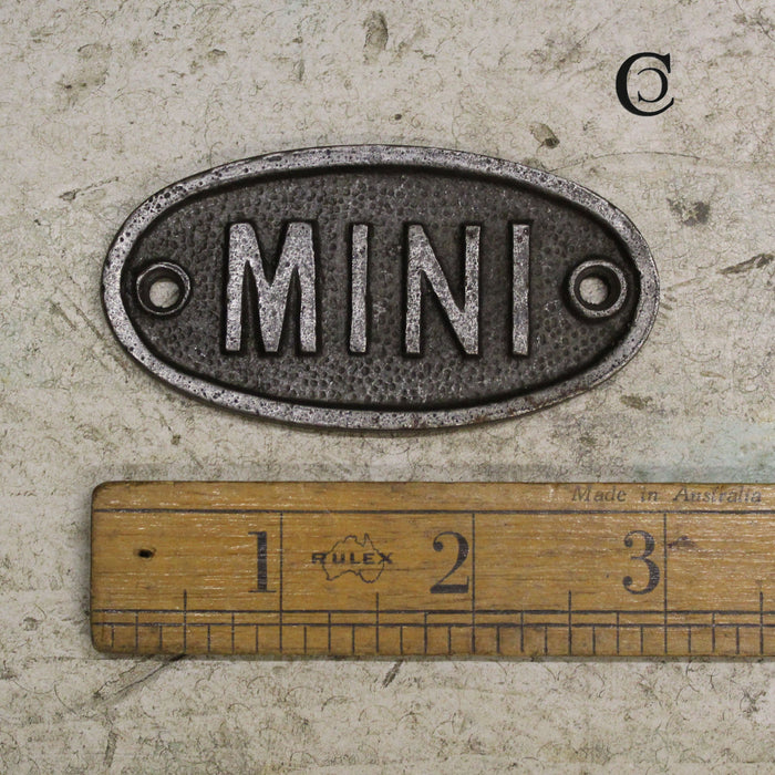 Mini Car Cast antique Iron Plaque