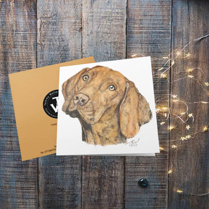 Hungarian Vizla Greetings Card