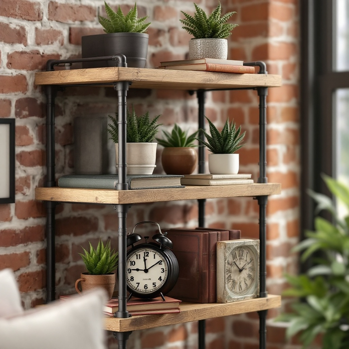 Reclaimed Scaffold Industrial 3 or 5 Tier Shelving