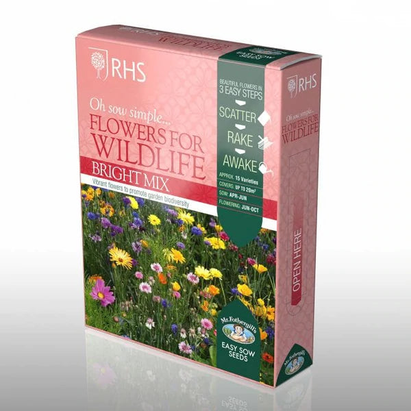 RHS Shake and Sow Flowers for Wildlife Bright mix