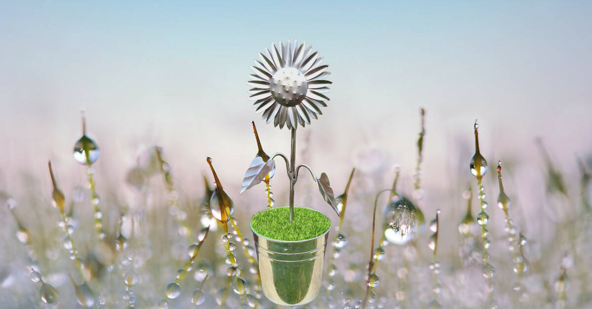 Sunflower Pot