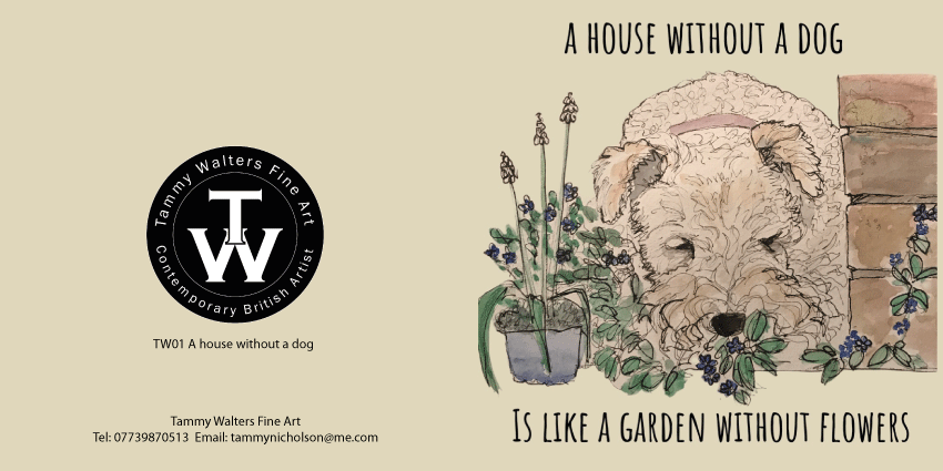 A House without a dog Greeting Card Pack