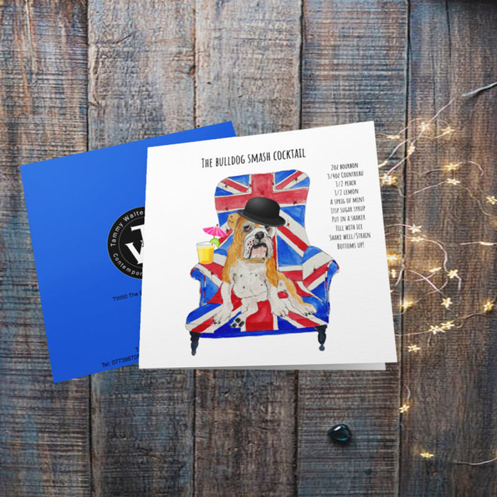 The Bulldog Smash Greetings Card