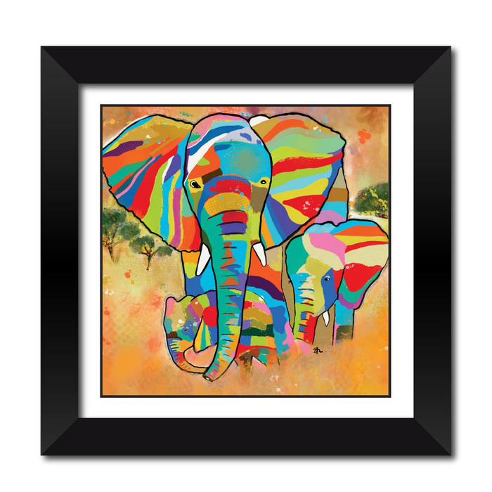 The Flump Family Framed Print